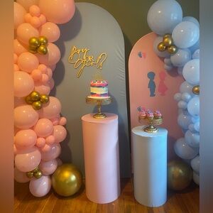 Set of 2 Cylinder Covers – Baby Shower & Gender Reveal Party Decor
